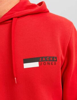 Sudadera Jack & Jones 'Corp' Capucha Rojo Hombre