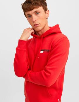 Sudadera Jack & Jones 'Corp' Capucha Rojo Hombre