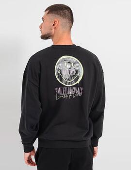 Sudadera Only & Sons 'Smiley' Negro