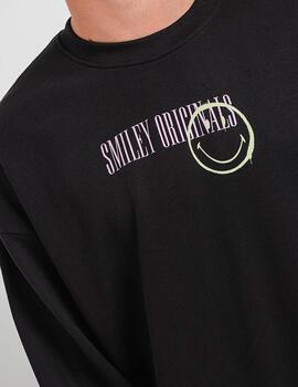 Sudadera Only & Sons 'Smiley' Negro