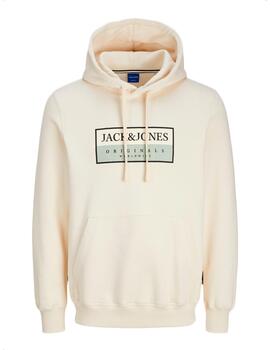 Sudadera Jack & Jones 'Fredericksberg' Capucha Crudo Hombre