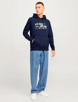 Sudadera Jack & Jones 'Outdoor' Capucha Marino