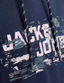 Sudadera Jack & Jones 'Outdoor' Capucha Marino