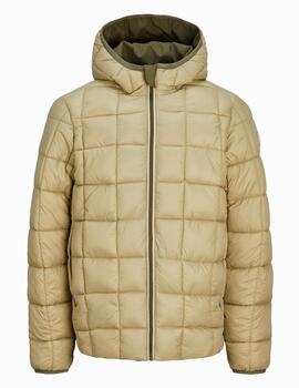 Chaqueta Jack & Jones 'Brook' Reversible Verde Beige Hombre