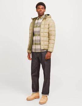 Chaqueta Jack & Jones 'Brook' Reversible Verde Beige Hombre