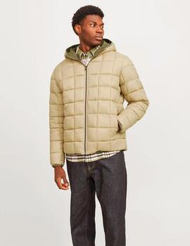 Chaqueta Jack & Jones 'Brook' Reversible Verde Beige Hombre