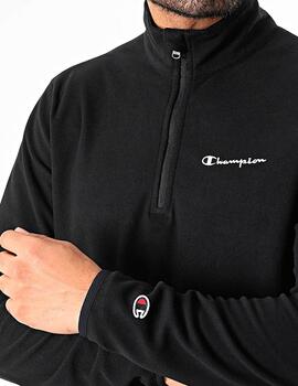 Sudadera Polar Champion Media Cremallera Negro Hombre