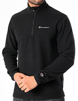 Sudadera Polar Champion Media Cremallera Negro Hombre