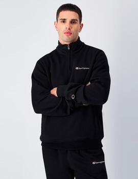 Sudadera Polar Champion Media Cremallera Negro Hombre