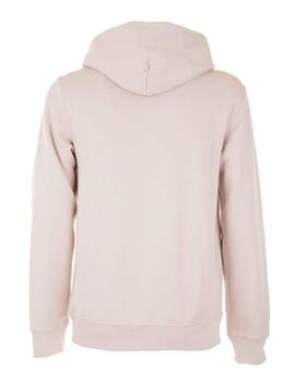 Sudadera Champion Logo Centro Capucha Beige Hombre