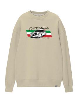 Sudadera A.M.E.N 'Delta Integrale' Beige Unisex