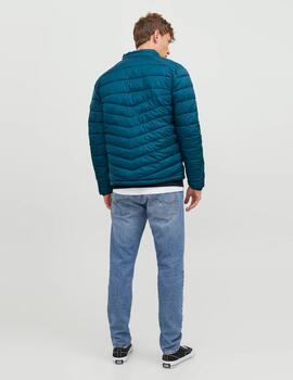 Chaqueta Acolchada Jack & Jones 'Hero' Azul Turquesa