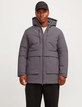 Parka Jack & Jones 'Charlie' Capucha Gris Hombre