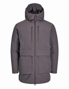 Parka Jack & Jones 'Charlie' Capucha Gris Hombre