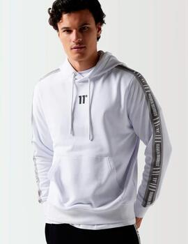 Sudadera 11º 'Retro Taped' Blanco Hombre