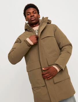 Chaqueta Jack & Jones 'Wave' Parka Khaki Hombre