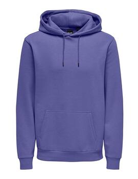 Sudadera Only & Sons 'Ceres' Capucha Morado Hombre