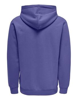 Sudadera Only & Sons 'Ceres' Capucha Morado Hombre