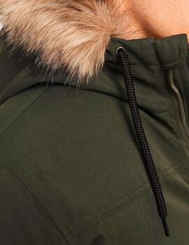 Chaqueta Jack & Jones 'Contruct Faux' Parka Verde