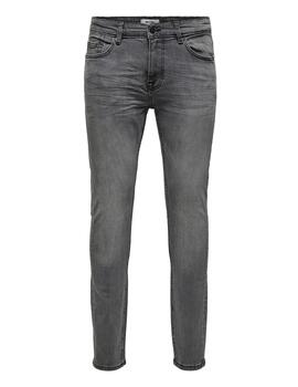 Vaquero Only & Sons 'Warp Skinny' Gris Hombre