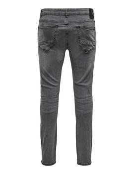 Vaquero Only & Sons 'Warp Skinny' Gris Hombre