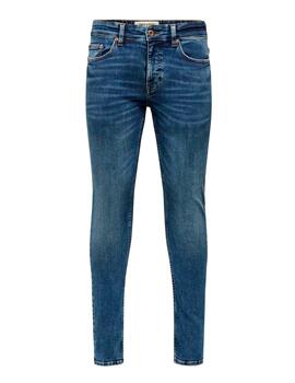 Vaquero Only & Sons 'Warp' Skinny Azul Medio