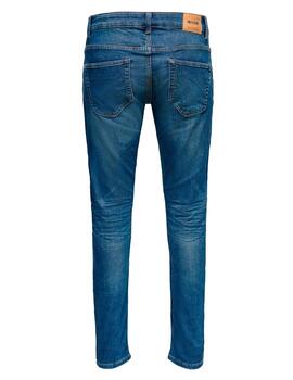 Vaquero Only & Sons 'Loom' Slim Fit Blue Denim