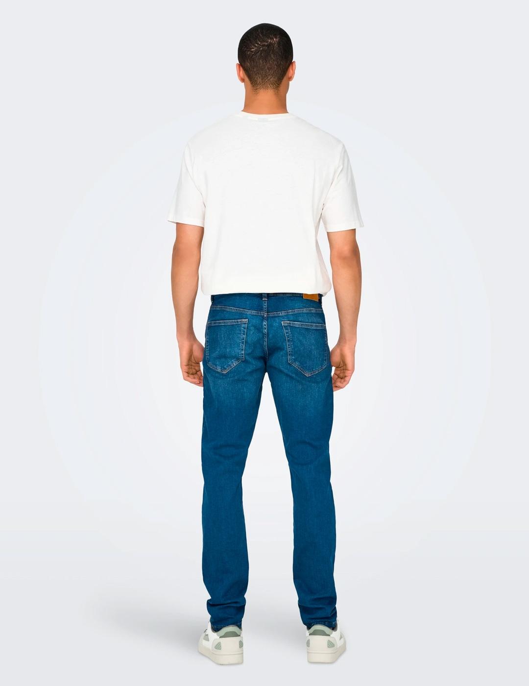 Vaquero Only & Sons 'Loom 3030' Slim Fit Blue Denim Hombre