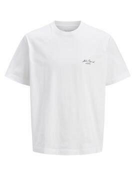 Camiseta Jack & Jones 'Lington' Blanco Hombre