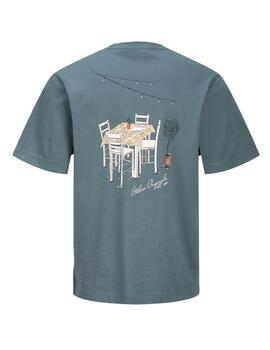 Camiseta Jack & Jones 'Lington' Gris Plomo Hombre