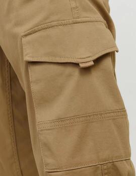 Pantalón Cargo Jack & Jones 'Paul Flake' Marron Claro Hombre