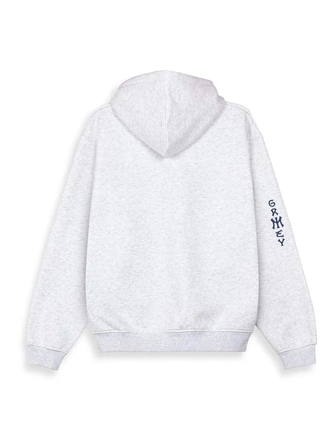 Sudadera Grimey 'Sweet Science' Capucha Gris Hombre