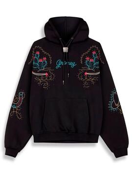 Sudadera Grimey 'Lone Hand' Capucha Negro Unisex