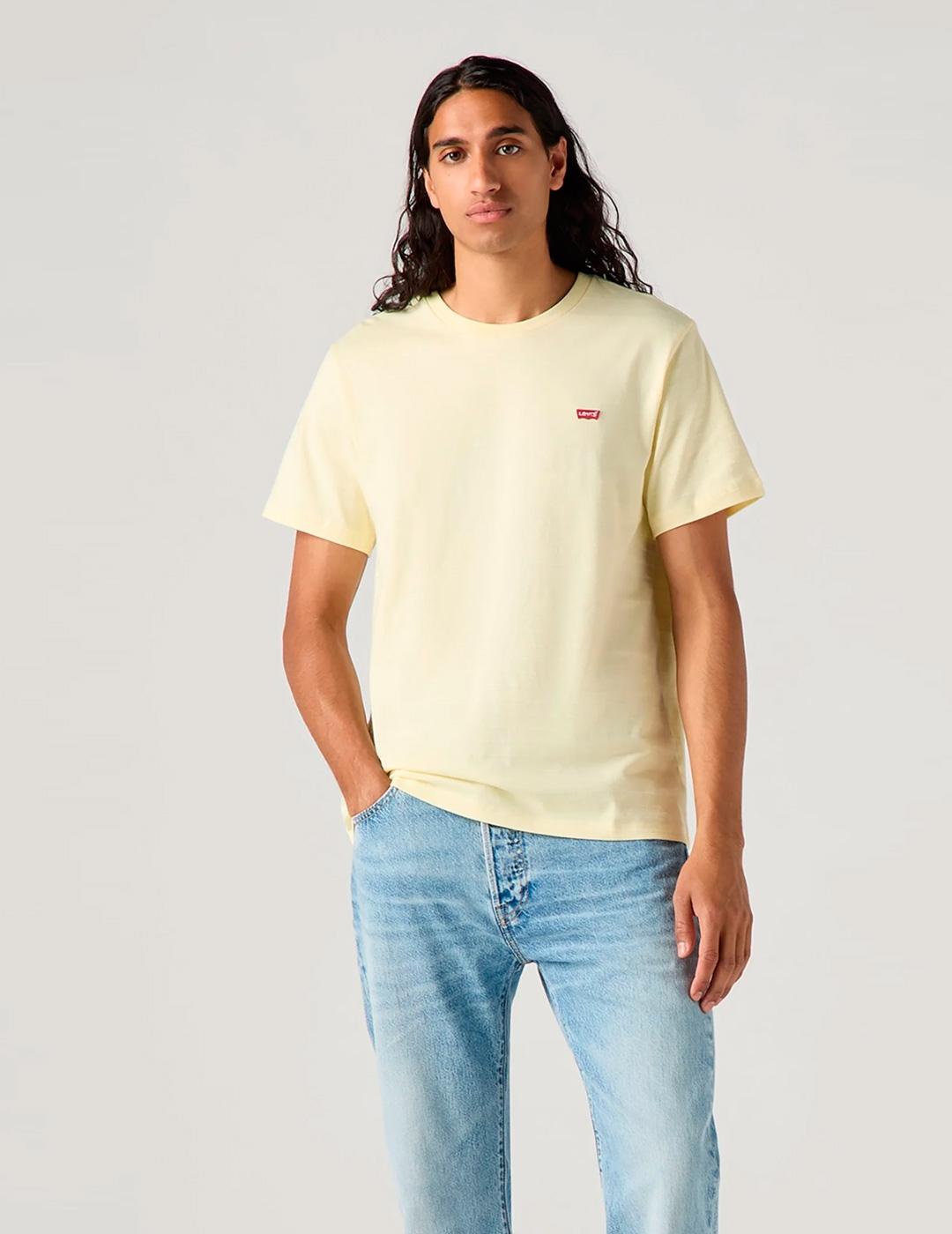 Camiseta Levi´s 'Original Tee' Amarillo Claro Relieve Hombre