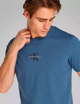 Camiseta Calvin Klein 'Monologo' Azul Indigo Hombre