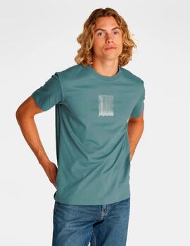 Camiseta Calvin Klein 'Brush Stroke' Verde Agua Hombre