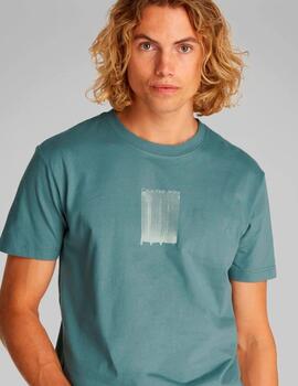 Camiseta Calvin Klein 'Brush Stroke' Verde Agua Hombre