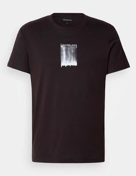 Camiseta Calvin Klein 'Brush Stroke' Negro Hombre