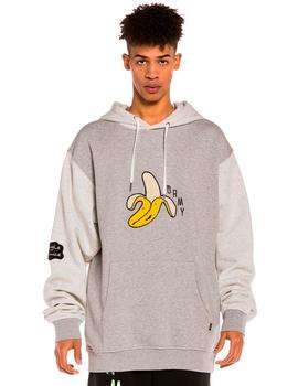 Sudadera Grimey 'Jungle Punch Banana' Gris