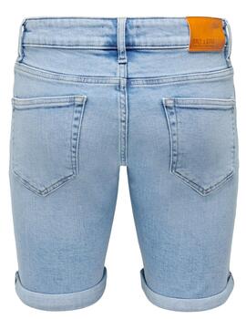 Bermuda Only & Sons 5189 Regular Light Denim