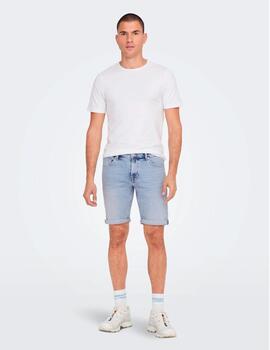 Bermuda Only & Sons 5189 Regular Light Denim