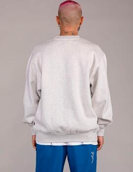 Sudadera Grimey 'Hive' Cuello Redondo Gris