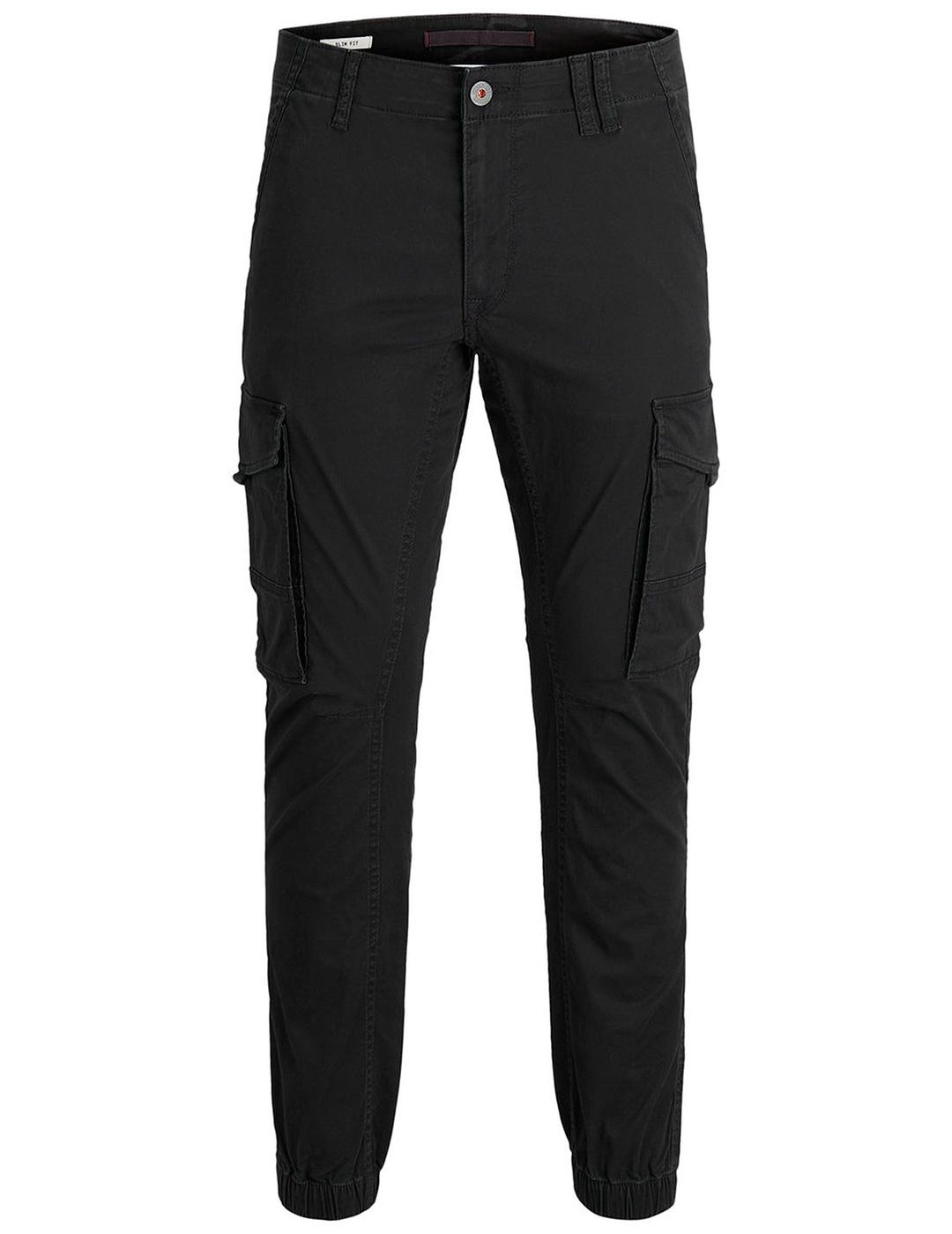Pantalón Jack & Jones 'Paul Flake 542' Cargo Negro