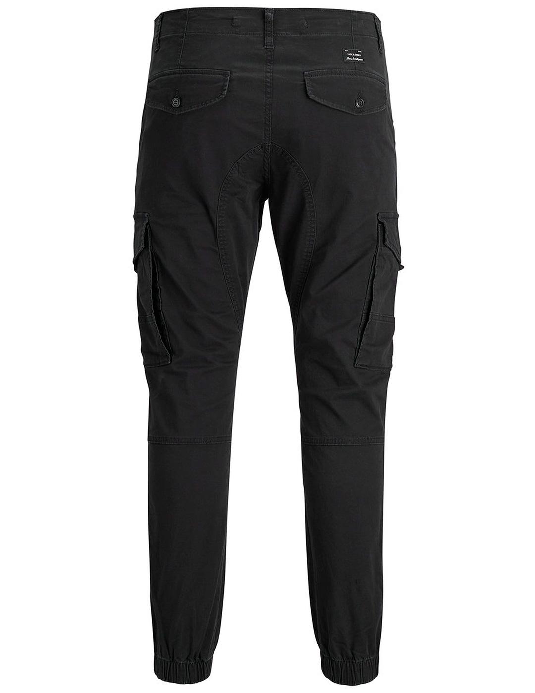 Pantalón Jack & Jones 'Paul Flake 542' Cargo Negro
