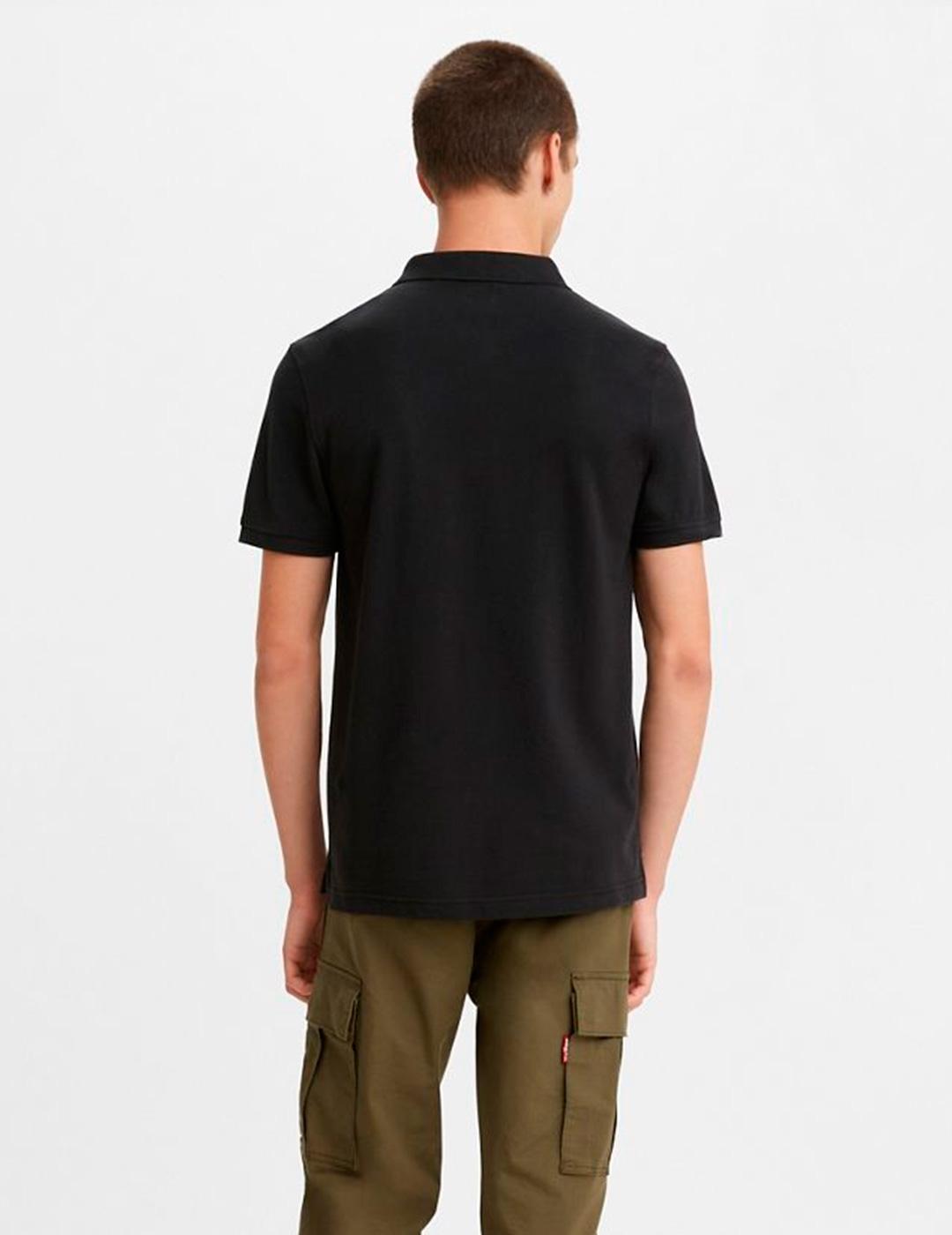 POLO LEVIS LOGO PEQUEÑO NEGRO