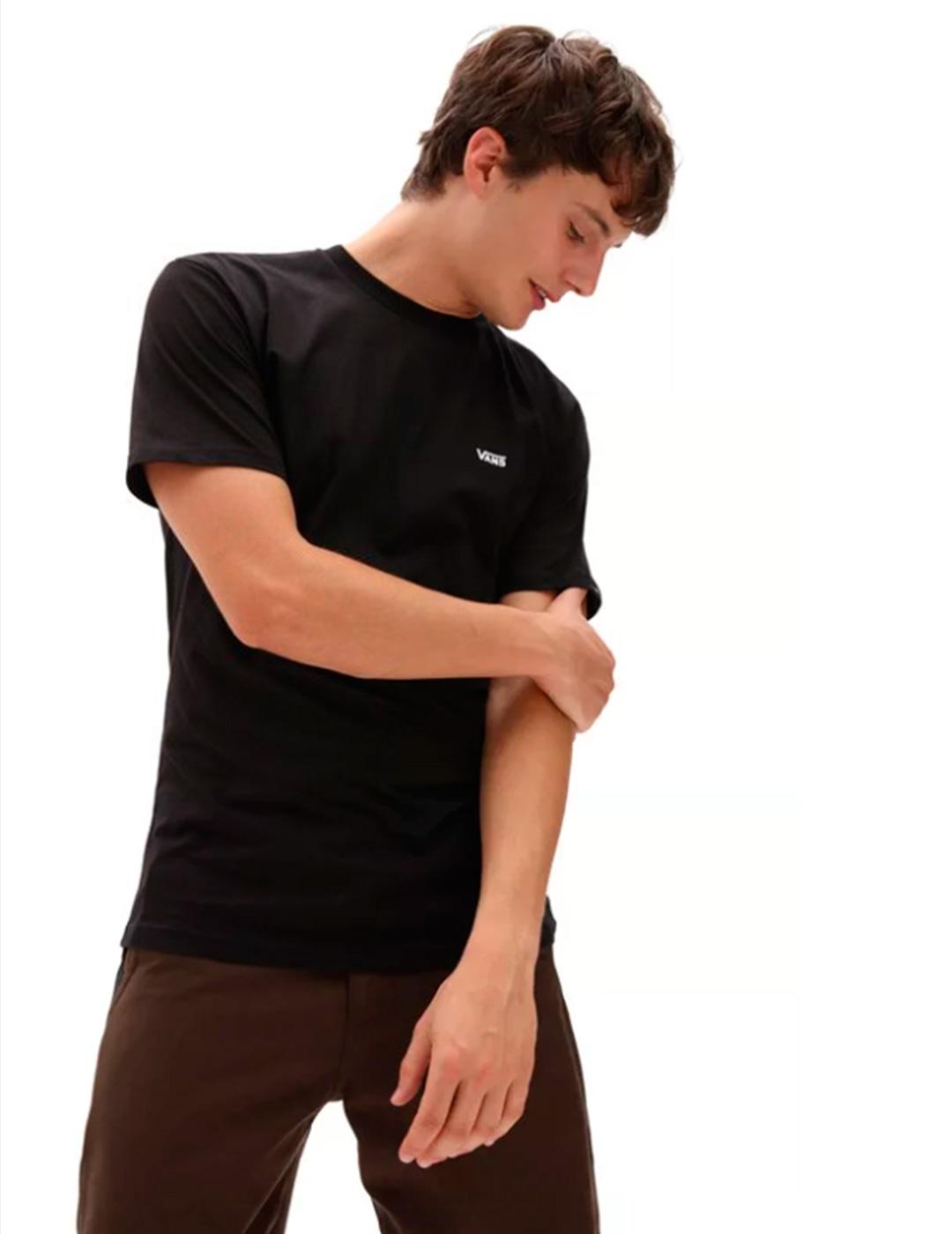 Camiseta Vans 'left Chest' Logo Negro