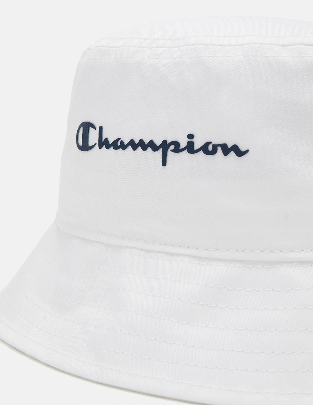 Gorro Champion Estilo Bucket Blanco