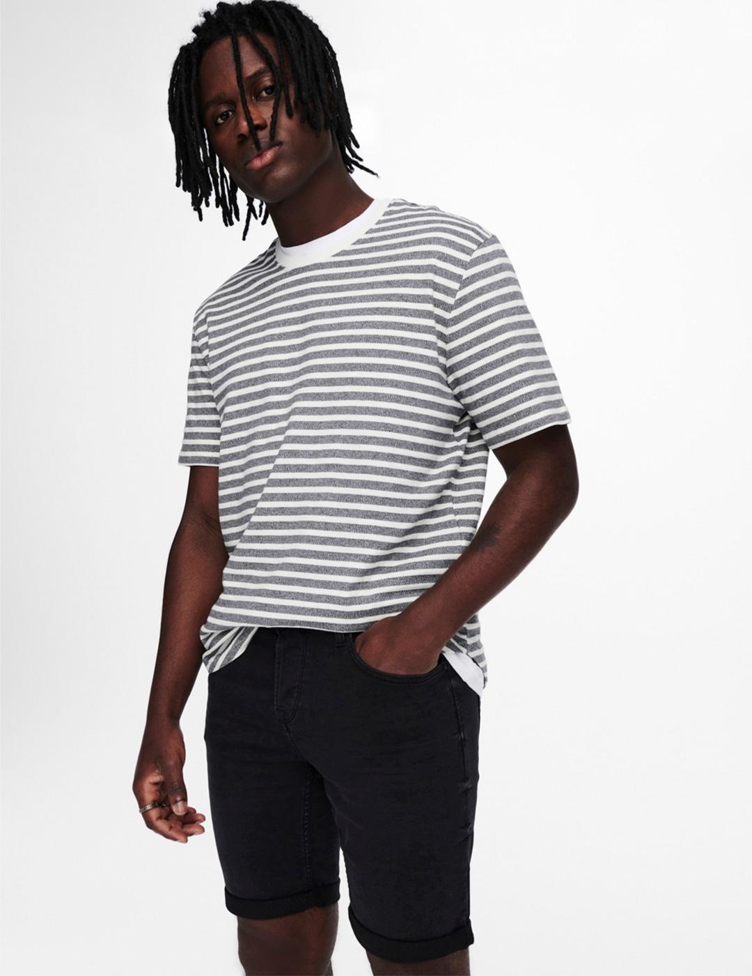 Bermudas Only&Sons Regular Negro