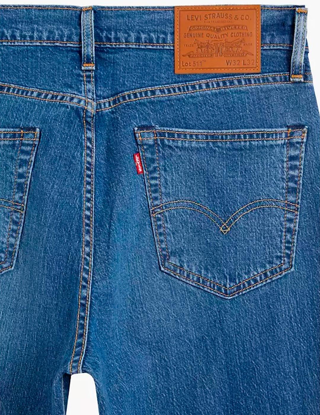 Vaquero Levi´s 511 Estrecho Con Elástico