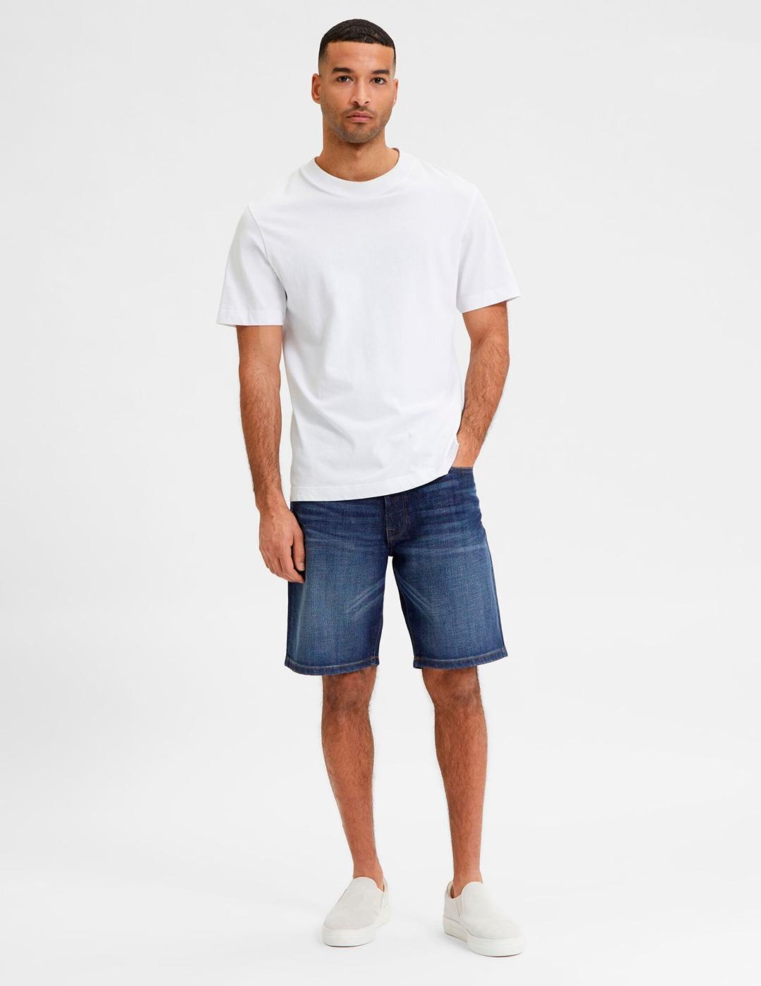 Bermuda Selected 'Alex' Elástica Azul